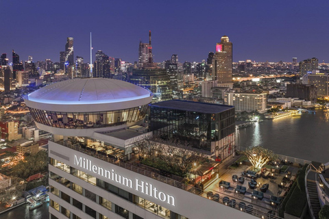 Bangkok: ThreeSixty Rooftop Bar at Millennium Hilton 1 Snack with Free Flow Draught Beer for 2 Hours