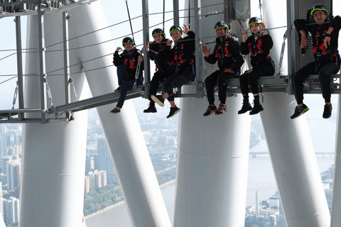 Guangzhou: Canton Tower spannend Skywalk avontuurBlauwe lijn (198m)