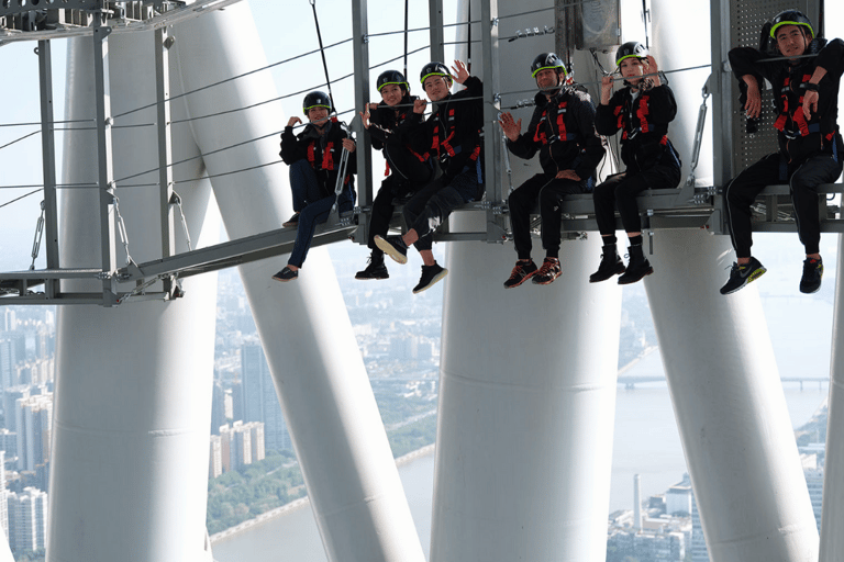 Guangzhou: Emocionante aventura por el Skywalk de la Torre de CantónLínea Verde (188 m)