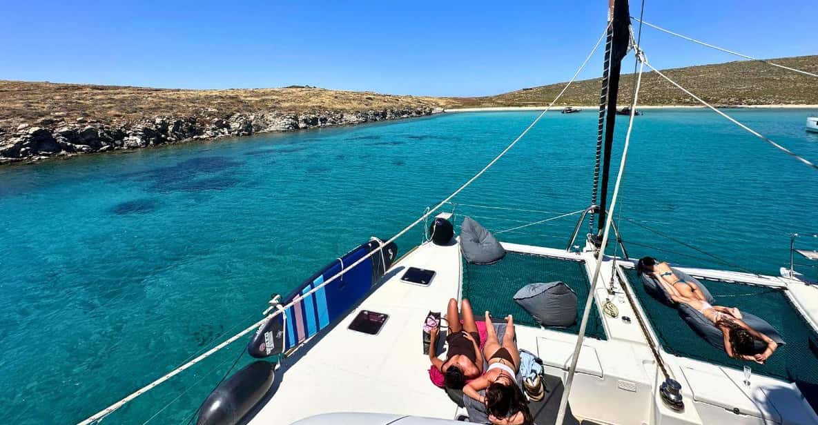 Mykonos Cruise: Prosecco, BBQ, Sailing Demo & Delos Stop — a boat tour from Mykonos, Greece