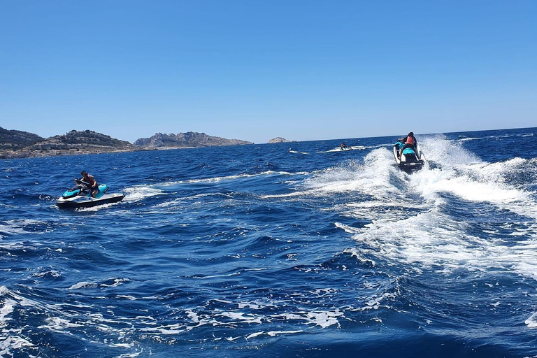 Marseille: Jet ski tours from Châteauneuf-les-Martigues Option 4: 3-hour hike – L'Escapade, Marseille & Côte Bleue