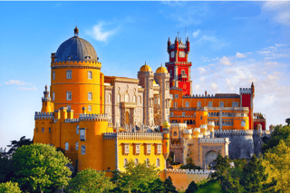 From Lisbon: Sintra, Pena Palace, Regaleira, Cabo da Roca, and Cascais