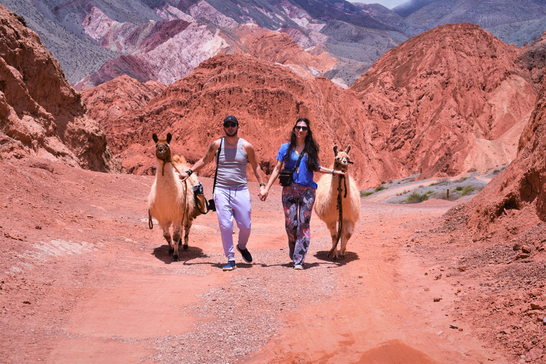 Purmamarca: Hiking with Llamas through multicolored mountains