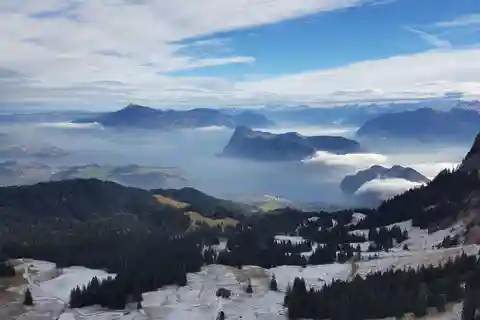 Vinterpanorama Mount Pilatus: Tur i liten grupp från Luzern