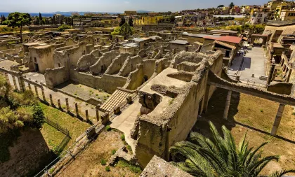 Von C/mare di Stabia: Herculaneum+Vesuvius+Pompeji Tour