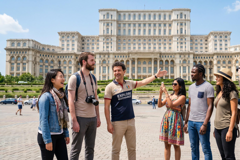 Bucharest: Parliament, Ceausescu Mansion & Village Museum COACH TOUR Audio guide in 24 languages