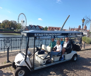 Danzica: Tour privato della città con carrello elettrico e guida dal vivo