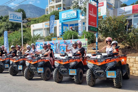 From Rethymno Panormo Bali: Quad Safari 57km Tour, 4 Hours Single Driver Quad