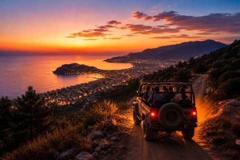 Alanya: Evening Jeep Safari with Sunset and Castle Views