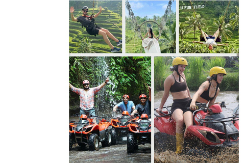 Bali: ATV + Zipline Swing & Sky Bike in Ubud Rice Field ULTIMATE Package (Incl. All 4 Activities) No ATV, No Rafting