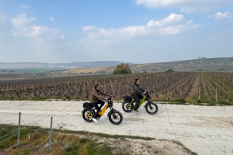 Champagne Vineyards: Tour through the heart of the vineyards on a fat tire e-bike Champagne Vineyards: Tour through the Heart of the Vines on a Fat E-Bike