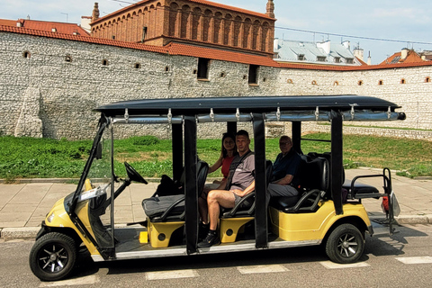 Krakow: City Sightseeing Tour by Electric Buggy Golf Cart Small group tour from the meeting point