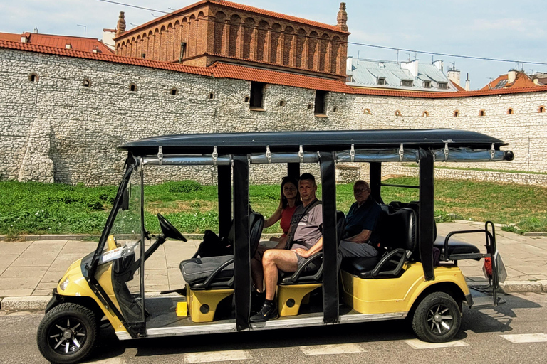 Krakow: City Sightseeing Tour by Electric Buggy Golf Cart Small group tour from the meeting point