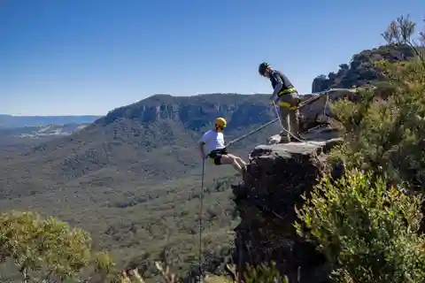 Blue Mountains: Spektakulärt halvdagsäventyr med abseiling