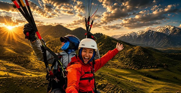 Herceg Novi: Tandem Paragliding over the Bay of Kotor