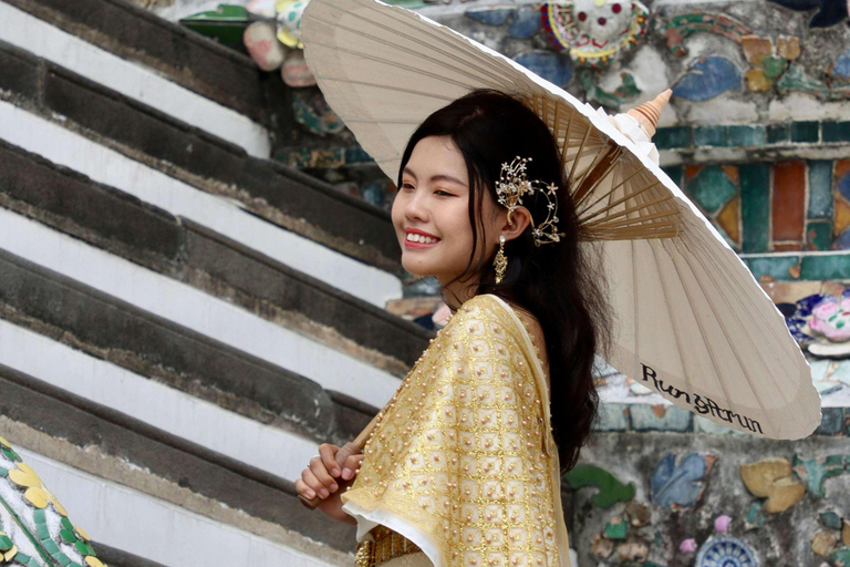 Bangkok: Insta City Tour With Thai Dress and Photoshoot Private Tour