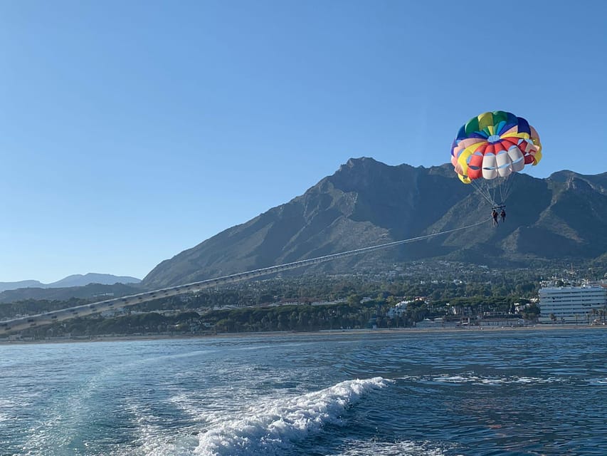 Marbella from the heights Parasailing GetYourGuide