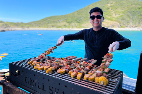 Nha Trang: Aventura de mergulho com snorkel de meio dia com churrasco a bordoExperiências de excursão e banho de lama