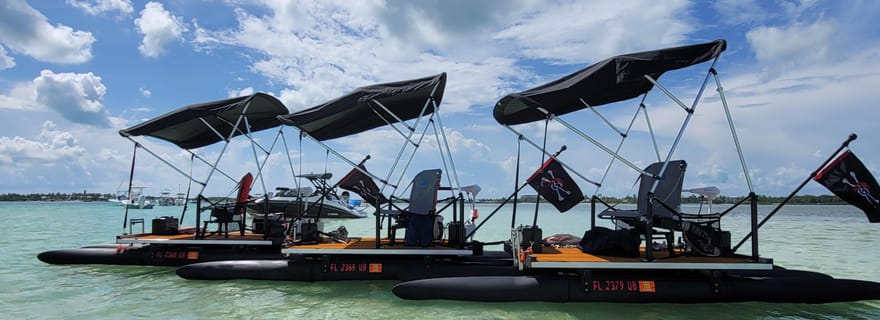 Key Largo : mini ponton – Conduisez votre bateau + Pass plage