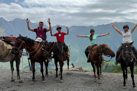 From Tbilisi: 2-Day Kazbegi Tour with Horse Riding