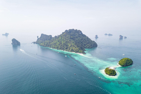 Krabi: passeio de barco de cauda longa pelas 4 ilhas e pelo mar separado de Krabi