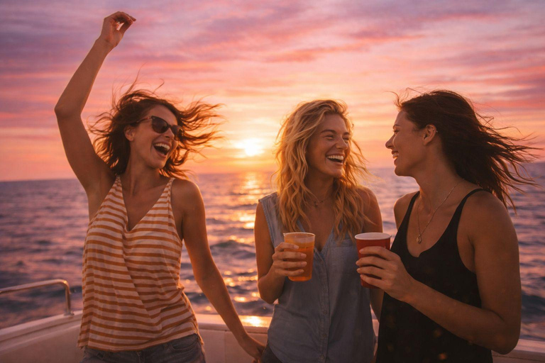 Vilamoura: Sunset Boat Party with a DJ and Open Bar