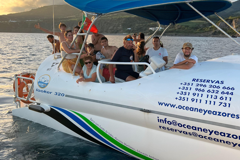 Vila Franca do Campo: Sunset Boat Tour with Drink and Cake