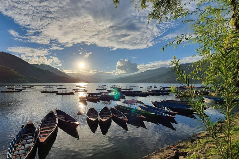 Pokhara: Peace Pagoda Hike and Tal Barahi Lake Tour