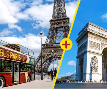 Paris: Arc de Triomphe Ticket & Big Bus Hop-on Hop-off Tour