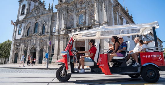 Porto: Geführte Tour mit dem Tuk-Tuk und optionaler Bootsfahrt auf dem Douro