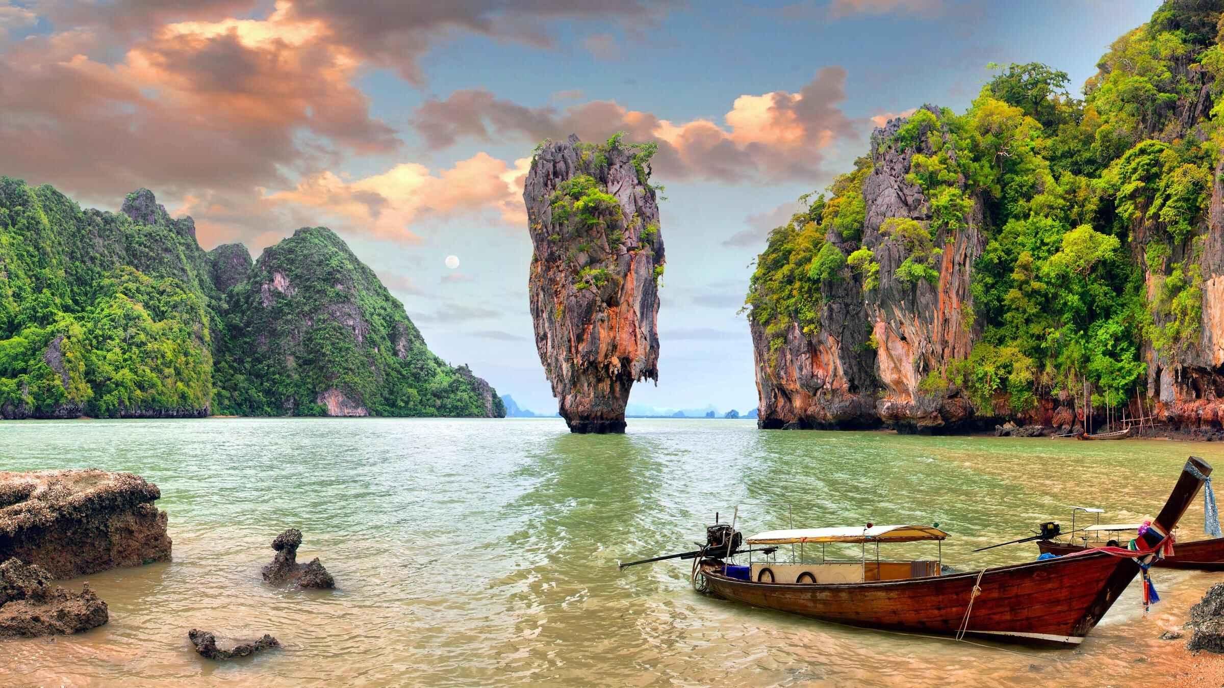 Ao Nang: James Bond & Hong Islands mit Kanufahrt im Schnellboot