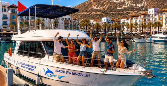 Agadir: 1-Hour Boat Cruise with Hotel Pickup and Drop-off