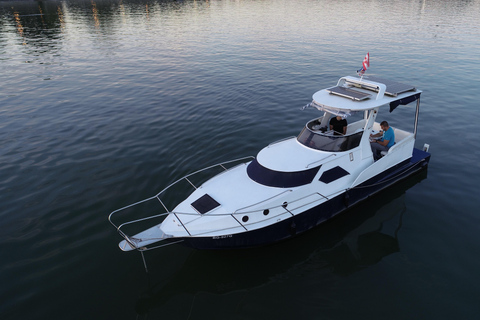 Belgrade: Private Boat Cruise on Two City Center Rivers ALL DAY Private luxury boat day cruise +FREE DRINKS+TRANSFER