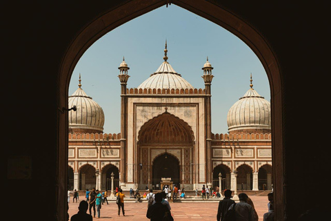 Delhi : Visite privée des temples de Delhi avec promenade en pousse-pousseDelhi : Visite privée des temples et sites spirituels de Delhi