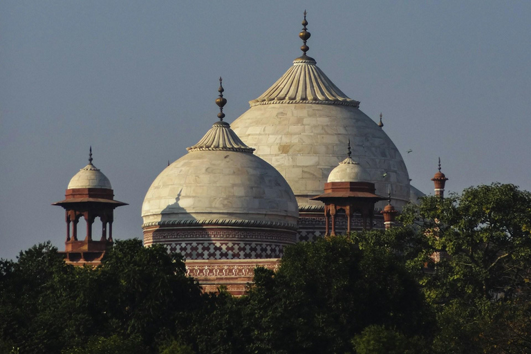 Tour privado sin colas: Amanecer del Taj Mahal y Fuerte de AgraTour privado con conductor, coche con aire acondicionado y guía