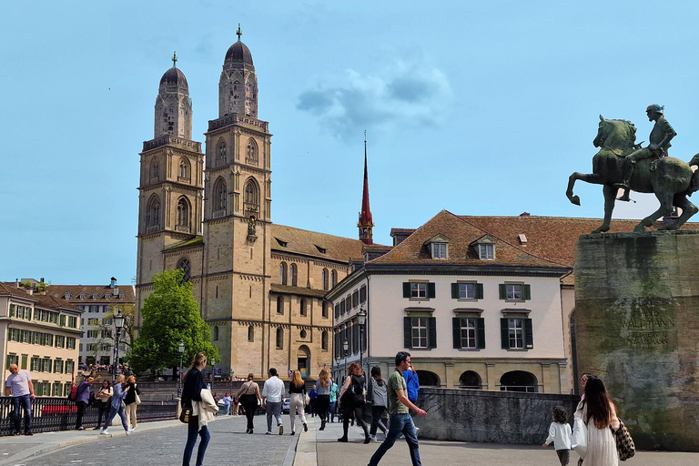 Visite des chutes du Rhin et visite guidée de la ville de Zurich