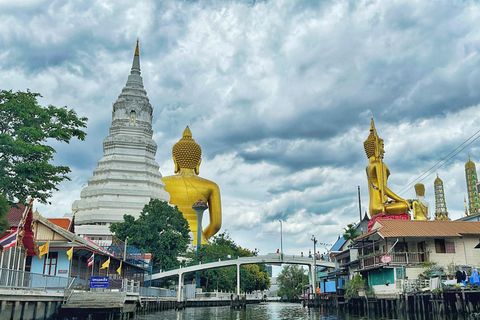 Bangkok Chao Phraya Cruise with Luxury Buffet & Open Deck Private Transfer |Wat Paknam+Chao Phraya Night Cruise Buffet