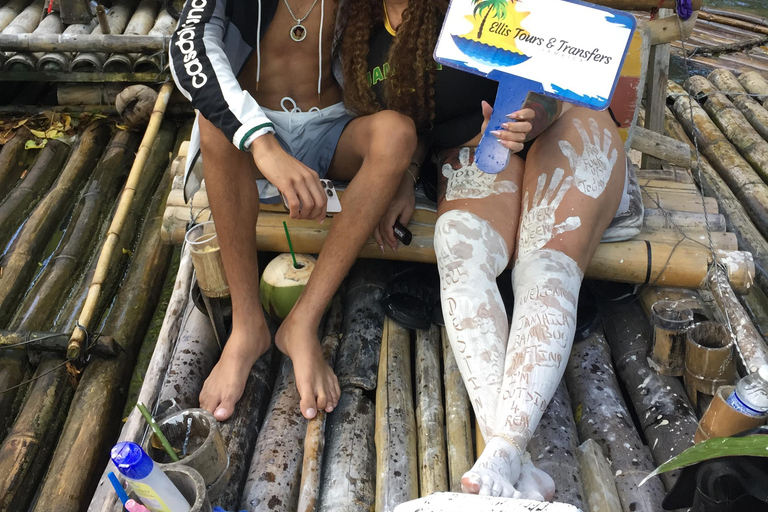 Montego Bay : Rafting en bambou sur la rivière Lethe / Massage à la pierre calcaire