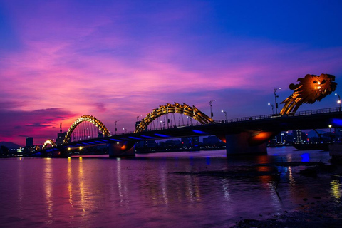 Da Nang: Night Tour with Drink at Rooftop Bar and Dinner Private Tour