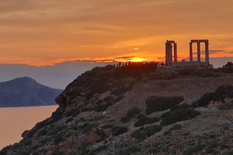 Capo Sounio: Tour privato al tramonto al Tempio di Poseidone