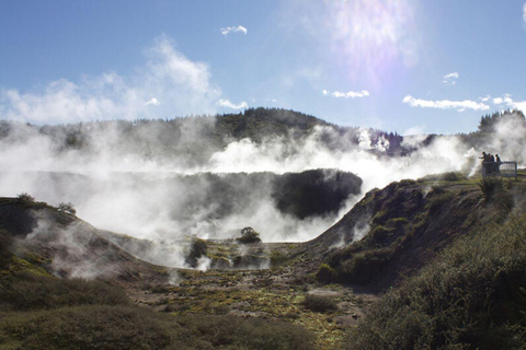 From Auckland: Craters of the Moon, Taupo & Rapids Jet Tour