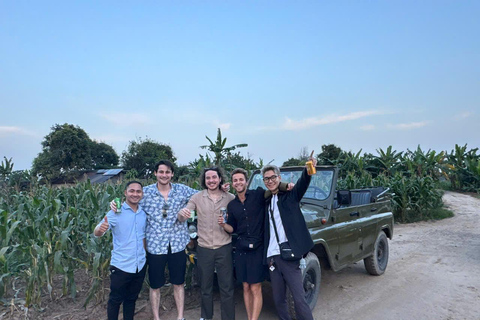 Hanoi City Tour by Vintage Jeep: Train Street & Hidden Gems Hanoi Small Group Jeep tour. Max 6-7 people/group.