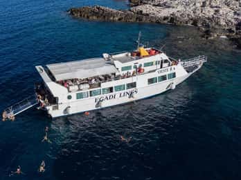 Favignana y Levanzo. Minicrucero con almuerzo y parada para bañarse.