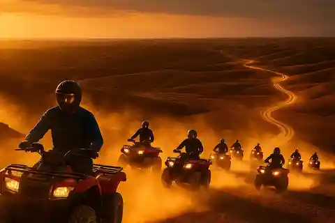 Marakeş: Akşam Yemeği Gösterisi ile Agafay Desert Quad & Camel Rides