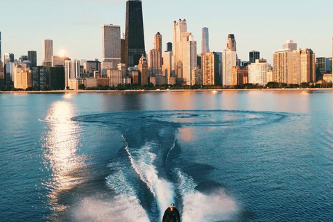 Chicago: North Avenue Beach Jet Ski Rental with Skyline View