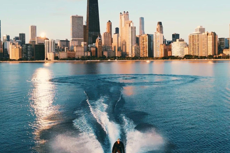 Chicago: North Avenue Beach Jet Ski Rental with Skyline View