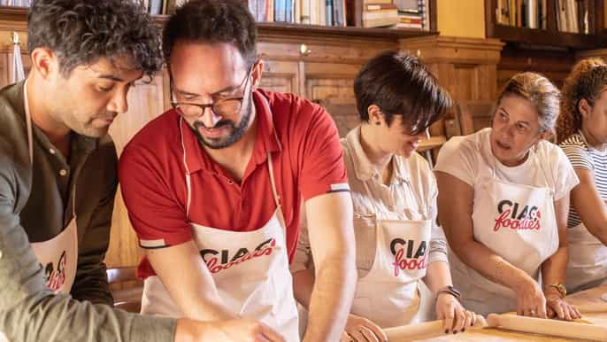 Florencia: Experiencia de pizza y helado con vino ilimitado