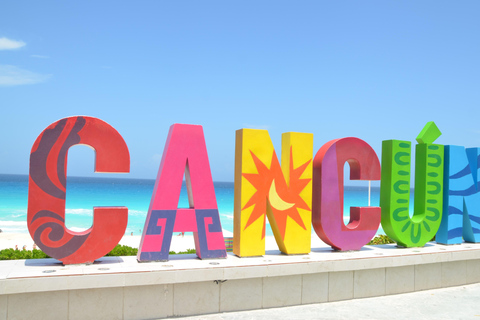 Cancun: Hop-on Hop-off Bus Tour with Flowrider Experience