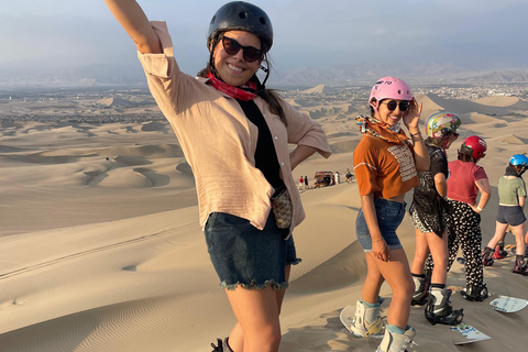 Professional sandboarding and sand skiing school in Huacachina