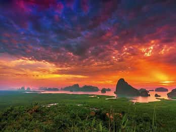 From Khao Lak: Premium James Bond Sunset and Canoe Adventure